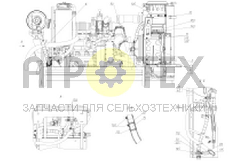 Чертеж Установка фильтра воздушного (152.05.47.300)